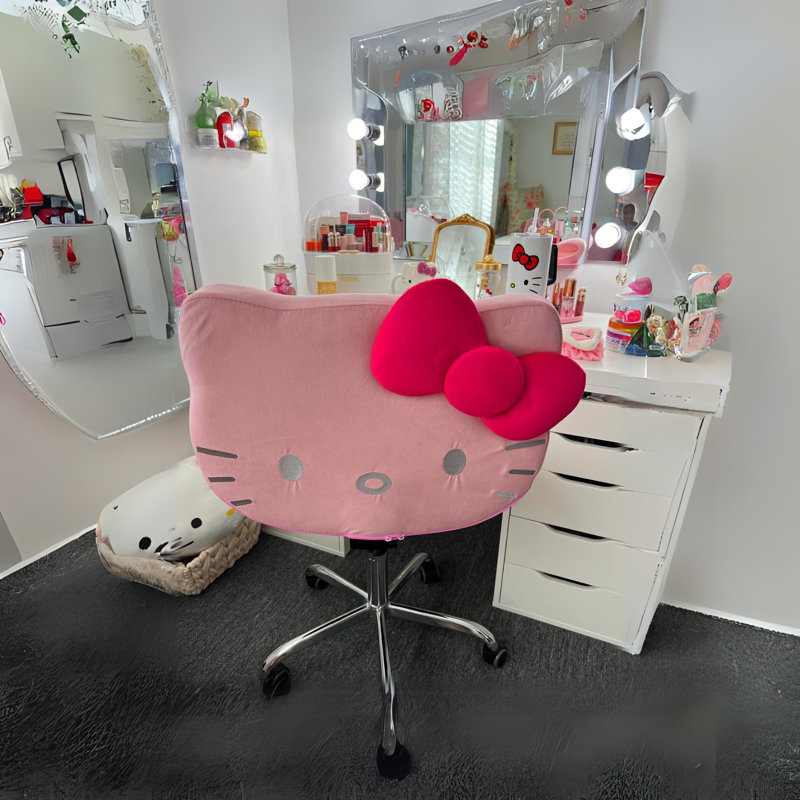 Isabelle & Max™ Mariario Hello Kitty Kawaii Swivel Vanity Chair for
